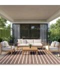 Nourison Positano Natural Ivory POS03 12ft. Square Rug