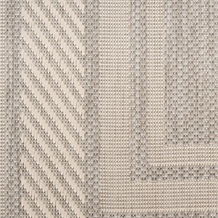 Nourison Horizon Indoor/Outdoor Grey HOZ03 6 ft. X 9 ft. Rect. Rug