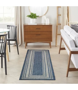 Nourison Home Horizon Indoor/Outdoor HOZ03 Denim 2 ft. X 6 ft. Area Rug