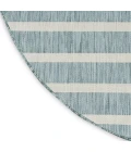 Nourison Positano Aqua Ivory POS03 4ft. Round Rug