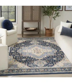 Nourison Home Nourison Essentials Persian NRE07 Navy 10 ft. X 14 ft. Area Rug