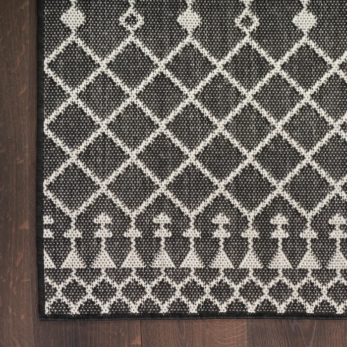 Nourison Positano Black POS02 7 ft. X 10 ft. Rect. Rug