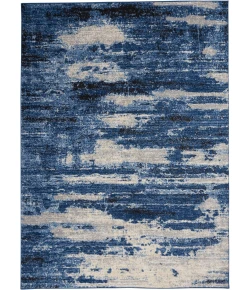 Calvin Klein River Flow Blue Grey RFV01 5ft. 3in. x 7ft. 3in. Rect. Rug