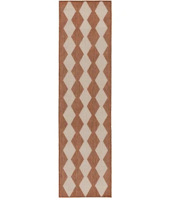 Nourison Home Positano POS04 Terracotta 2 ft. 2 in. X 10 ft. Area Rug