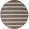 Nourison Positano Natural Ivory POS03 4ft. Round Rug