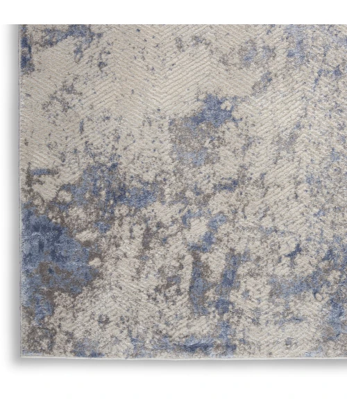 Nourison Home Silky Textures Blue SLY04 3ft.11in. x 5ft.11in. Rect. Rug