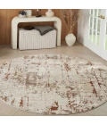 Nourison Quarry Ivory Rust QUA01 8ft. Round Rug