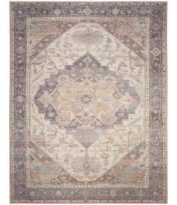 Nourison Home Vintage Washables VWS13 Ivory Purple 9 ft. X 12 ft. Area Rug