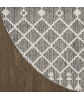 Nourison Positano Charcoal POS02 6ft. Round Rug