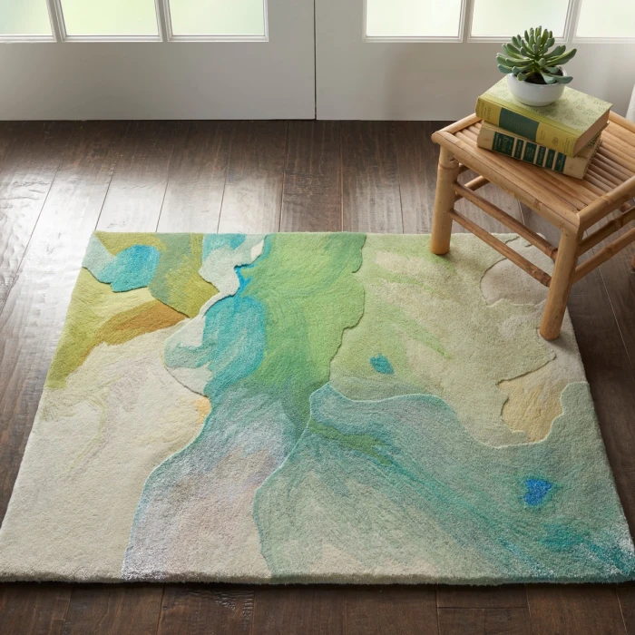 Nourison Prismatic Seafoam PRS16 2 ft. X 3 ft. Rect. Rug