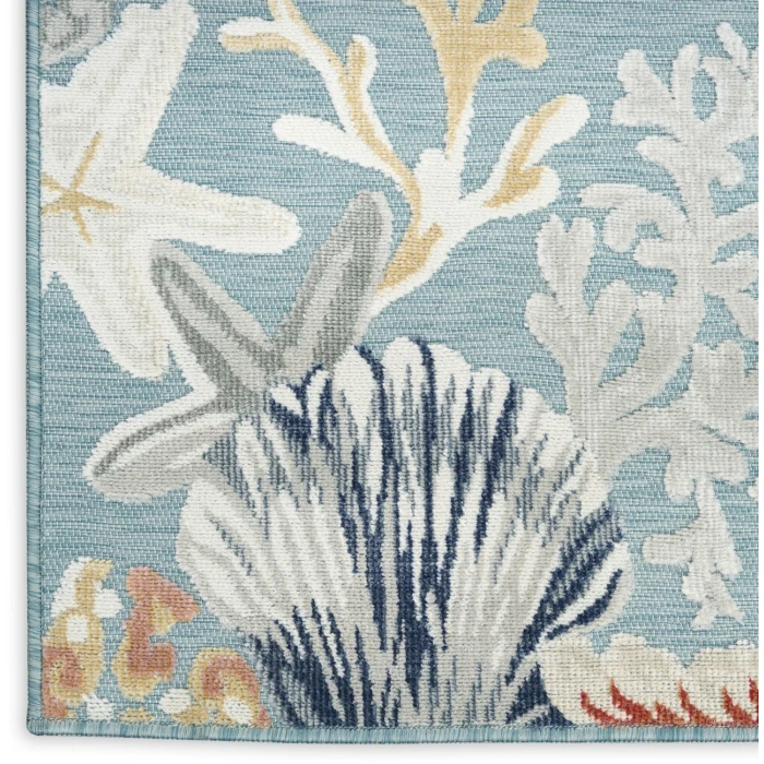 Nourison Home Suncoast Blue SNC04 2ft. x 6ft. Rect. Rug