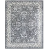 Nourison Home Astra Machine Washable ASW20 Slate 7 ft. 10 in. X 10 ft. Area Rug