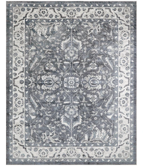 Nourison Astra Machine Washable Slate ASW20 7 ft. 10 in. x 10 ft. Rect. Rug