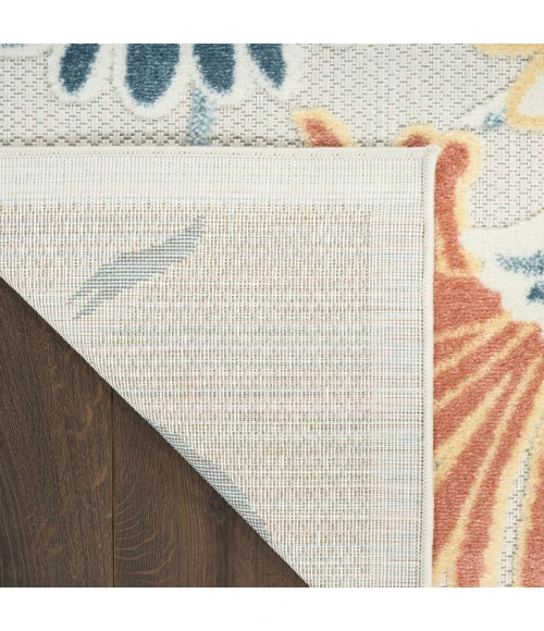 Nourison Aloha Ivory Rose ALH33 5 ft. 3 in. X 7 ft. 5 in. Rect. Rug