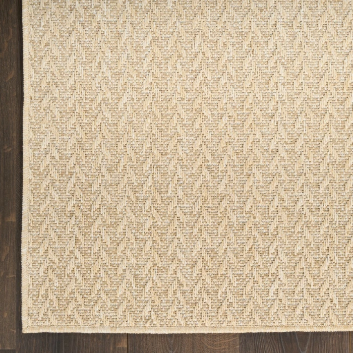 Nourison Tulum Cream TLM02 2 ft. 2 in. X 8 ft. Rect. Rug