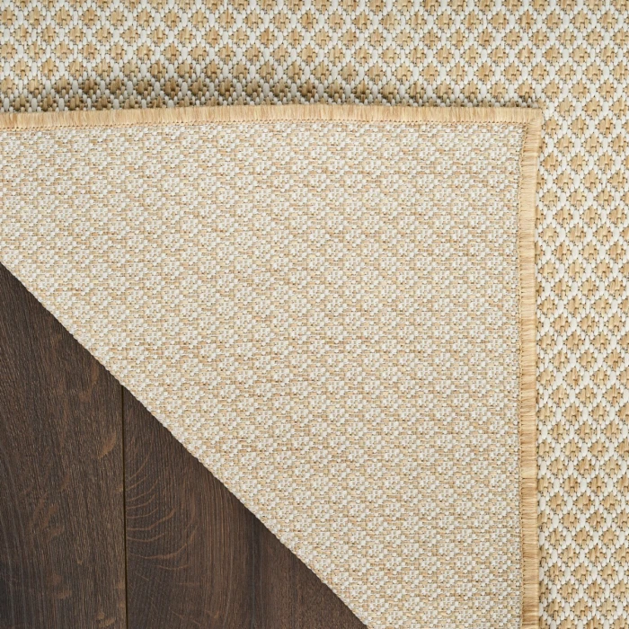 Nourison Courtyard Natural COU01 2 ft. 2 in. X 8 ft. Rect. Rug
