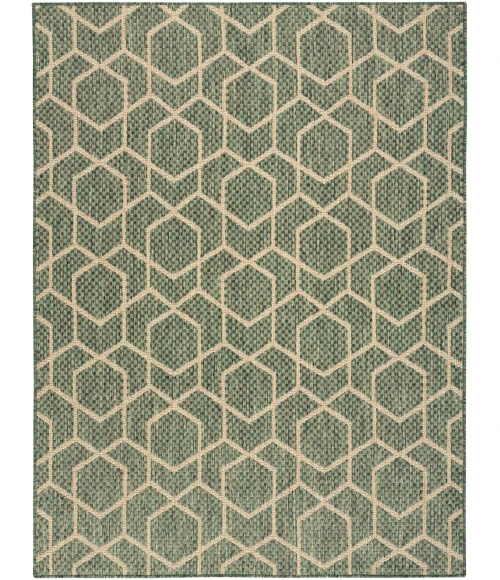 Nourison Horizon Indoor/Outdoor Green HOZ01 6 ft. X 9 ft. Rect. Rug