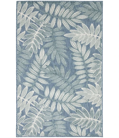 Nourison Aloha Blue ALH18 2 ft. 8 in. X 4 ft. Rect. Rug