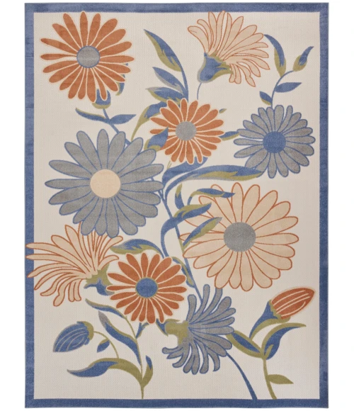 Nourison Aloha Beige Multicolor ALH33 7 ft. 10 in. X 10 ft. 6 in. Rect. Rug