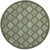 Nourison Home Easy Care NES01 Green 6 ft. Round Area Rug