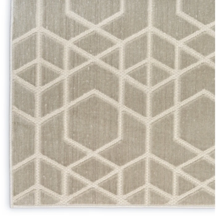 Nourison Home Washable Charm Grey WCH01 9ft. x 12ft. Rect. Rug
