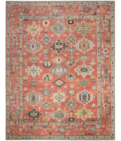 Nourison Home Vintage Washables VWS12 Rust Multicolor 9 ft. X 12 ft. Area Rug
