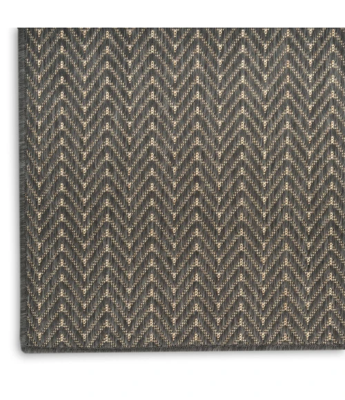 Nourison Horizon Indoor/Outdoor Charcoal HOZ02 3 ft. X 5 ft. Rect. Rug