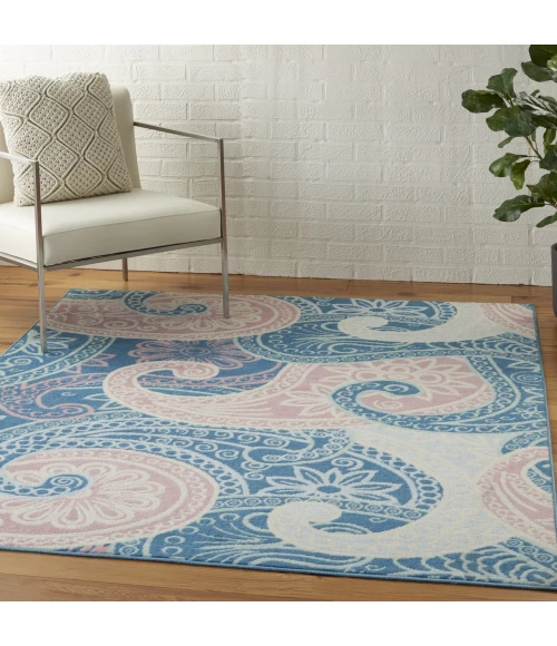 Nourison Home Jubilant Blue JUB13 6ft. x 9ft. Rect. Rug