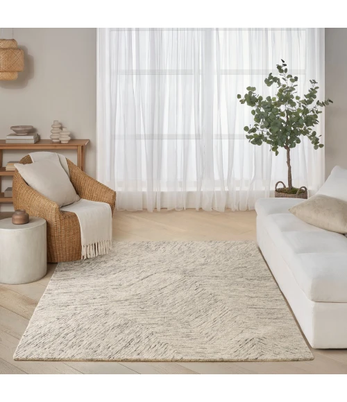 DKNY Pure Angles Grey ANG01 5 ft. X 7 ft. Rect. Rug