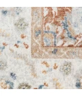 Nourison Astra Machine Washable Rust Ivory ASW20 5 ft. 3 in. X 7 ft. Rect. Rug