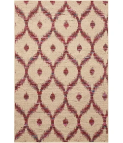 Nourison Home Spectrum Beige Burgundy SPE02 3ft.9in. x 5ft.9in. Rect. Rug