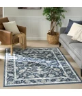Nourison Dekor Slate/Ivory DEK09 5 ft. 3 in. X 7 ft. Rect. Rug