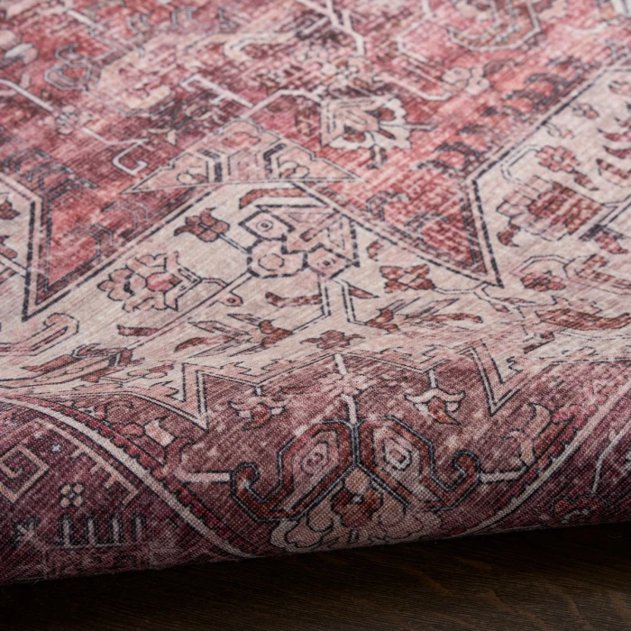 Nourison Nourison Washables Red NWB15 8 ft. X 10 ft. Rect. Rug