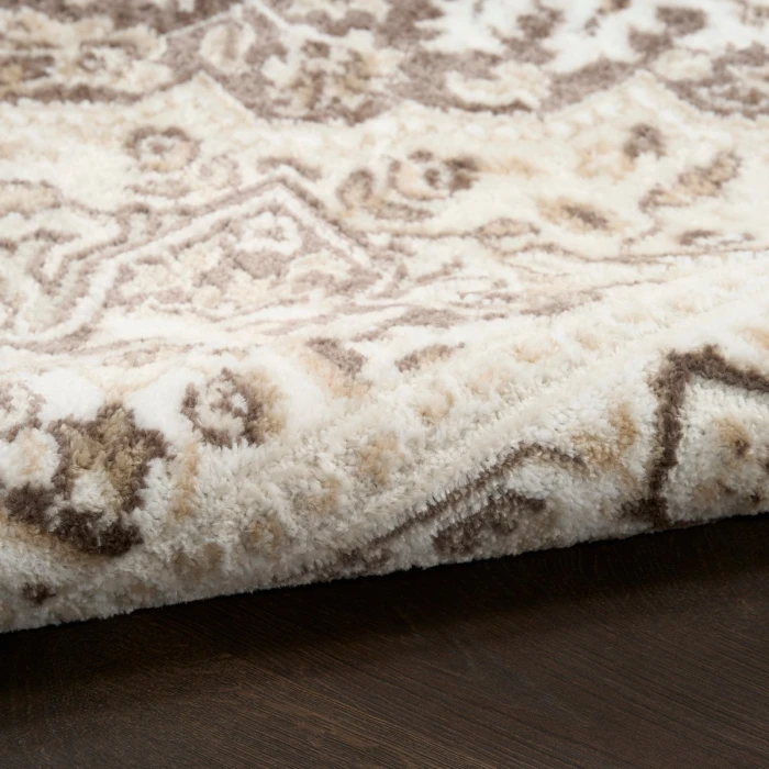 Nourison Dekor Brown Ivory DEK08 7 ft. 10 in. x 9 ft. 10 in. Rect. Rug