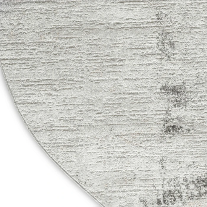 Nourison Dekor Grey Charcoal DEK07 8ft. x Round Round Rug