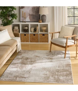 Nourison Home Dekor DEK07 Ivory Taupe 5 ft. 3 in. X 7 ft. Area Rug
