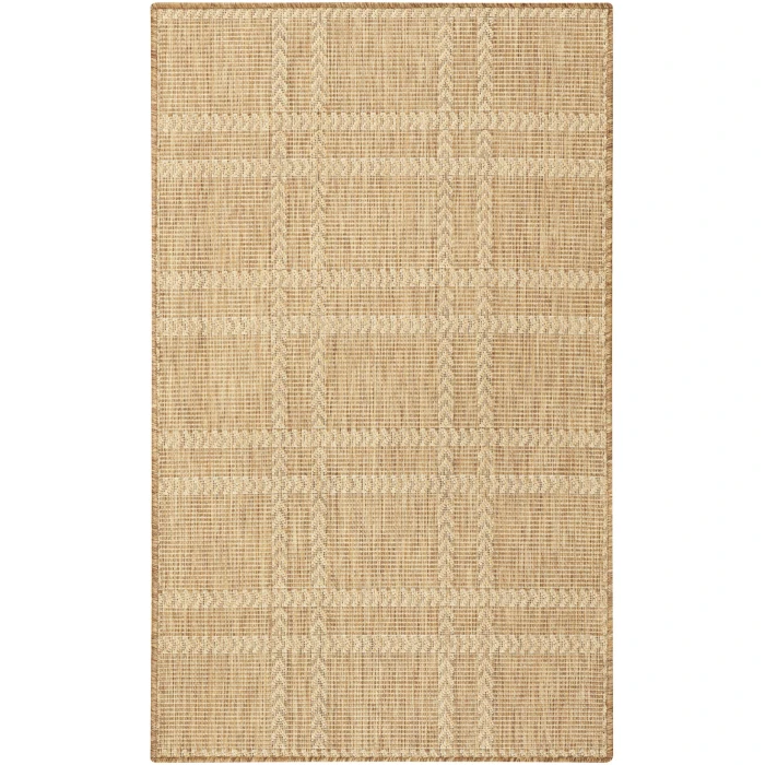 Nourison Home Horizon Indoor/Outdoor Tan HOZ04 3ft. x 5ft. Rect. Rug
