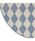 Nourison Positano Navy Blue POS04 12ft. Round Rug