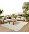 Nourison Home Suncoast Grey SNC03 7ft.10in. x 9ft.10in. Rect. Rug