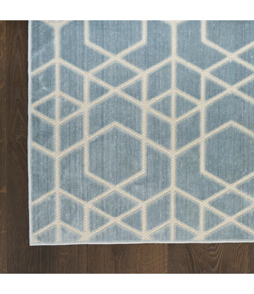 Nourison Home Washable Charm Blue WCH01 5ft. x 7ft. Rect. Rug