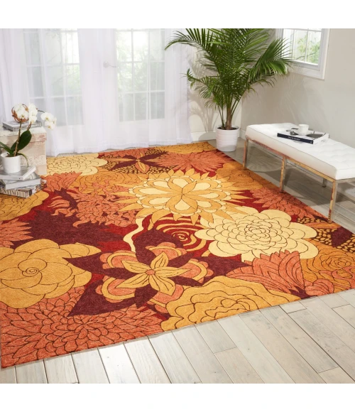 Nourison Home South Beach Red SOU07 8ft. x 10ft.6in. Rect. Rug