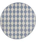 Nourison Positano Navy Blue POS04 12ft. Round Rug