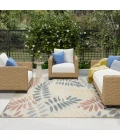 Nourison Aloha Ivory Blue ALH18 7 ft. 10 in. X 10 ft. 6 in. Rect. Rug
