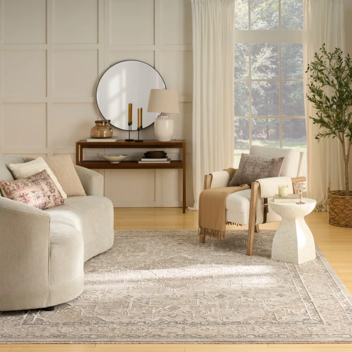 Nourison Retreat Grey RET02 10 ft. X 13 ft. Rect. Rug