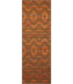 Nourison Home Spectrum Flame Chocolate SPE01 2ft.6in. x 7ft.6in. Rect. Rug