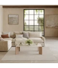 Nourison Natural Texture Ivory Beige NTX01 5ft. Square Rug