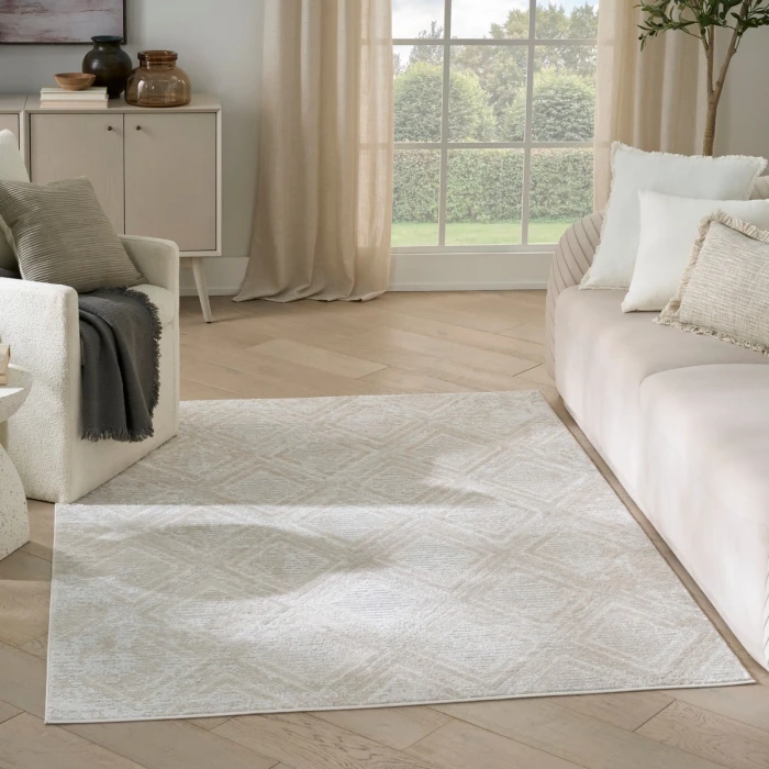 Nourison Dekor Beige DEK05 5 ft. 3 in. X 7 ft. Rect. Rug