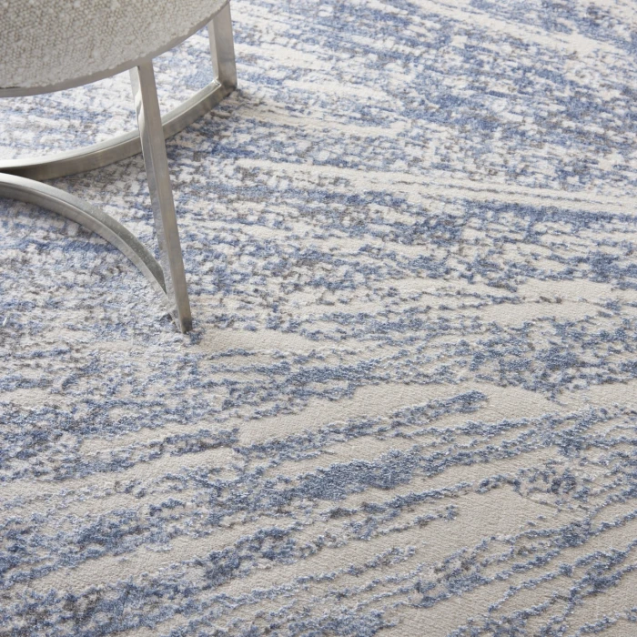 Nourison Home Silky Textures Blue SLY05 7ft.10in. x 10ft.6in. Rect. Rug