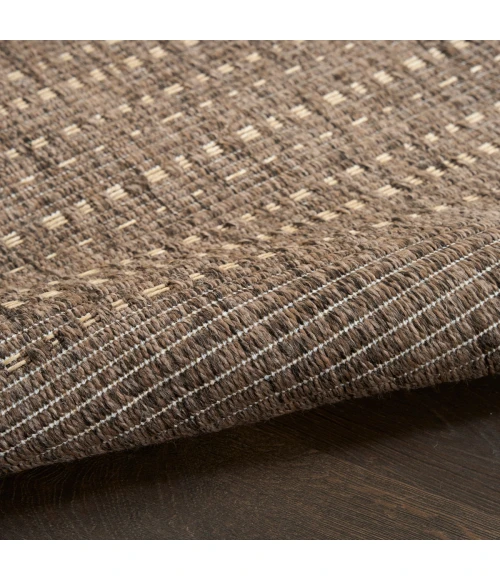 Nourison Tulum Brown TLM01 8 ft. X Round Rug