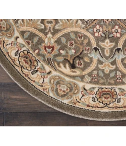 Nourison Home Walden Grey WAL03 3ft.9in. x Round Round Rug